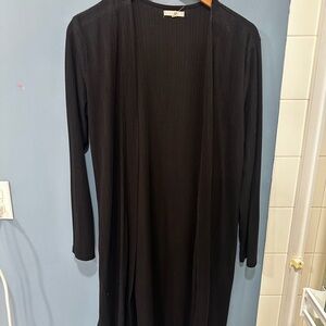 Maurices Black Open Front Cardigan